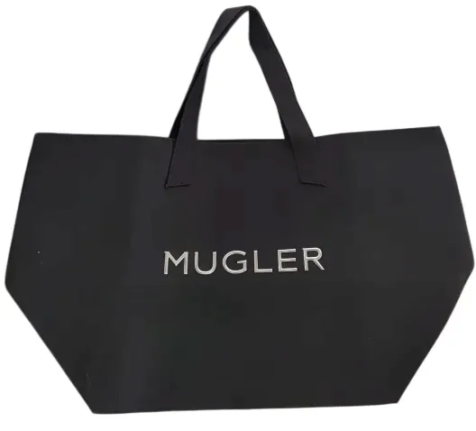 Torba Mugler Czarna Materiałowa