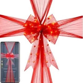 kokarda-na-drzwi-48x72m-wstazka-czerwona-led-timer-na-baterie
