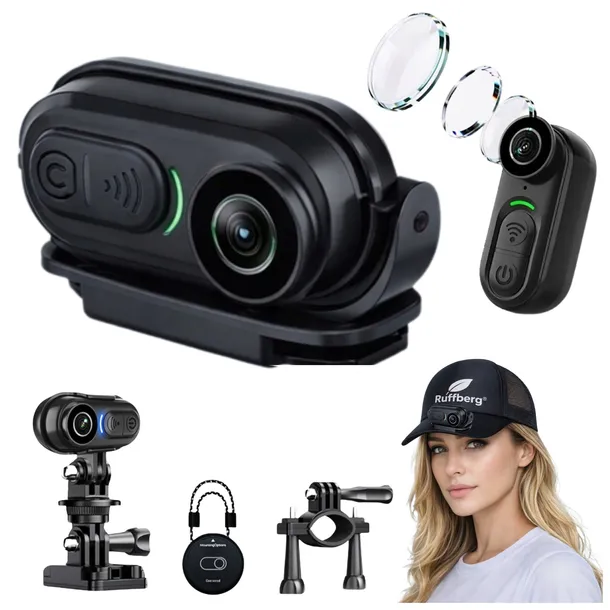 Mini kamera sportowa 4K z WiFi aplikacja zestaw uchwyt klips smyczka