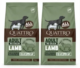 quattro-grain-free-all-breed-adult-lamb-jagniecina-2x3kg