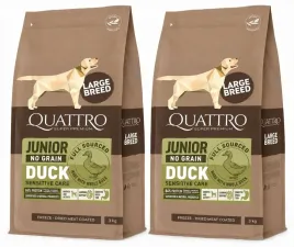 quattro-grain-free-junior-large-duck-kaczka-2x3kg