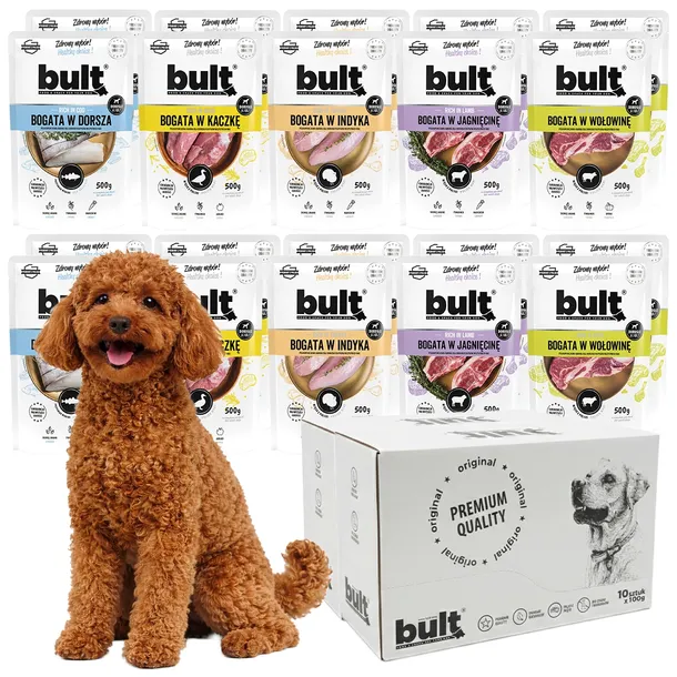 BULT mokra karma dla psa mix 6 smaków saszetka 20x500g Pełnoporcjowa