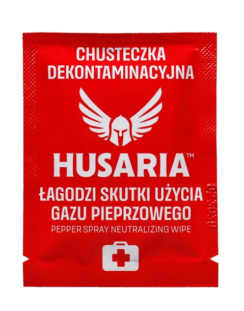 CHUSTECZKA DEKONTAMINACYJNA HUSARIA NEUTRALIZUJĄCA GAZ PIEPRZOWY 16X18CM