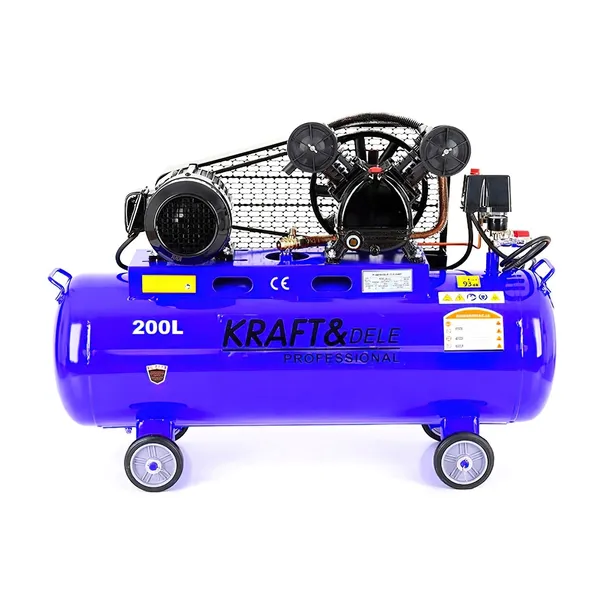 Kompresor Olejowy 200L 2 Tłoki 400V 4.3 KW 690l/min Kraft&Dele