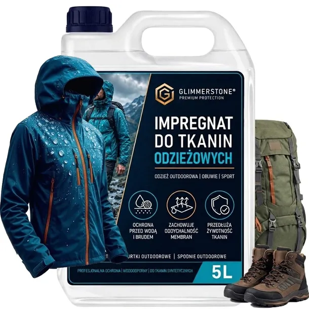 Impregnat Wodoodporny Do Kurtek Butów Plecaków Tkanin Materiałów Outdoor 5L