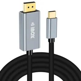 kabel-ibox-usb-c-displayport-4k60-60hz-czarny-przesyl-wideo