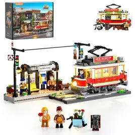 lumibricks-historic-tram-and-train-station-construction-toy-l9084