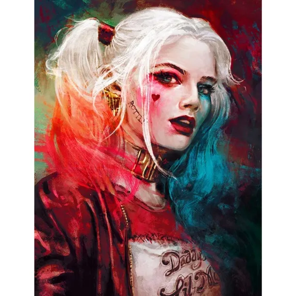 MALOWANIE PO NUMERACH Z RAMĄ Obrazy do malowania DC Harley Quinn 40x50 cm