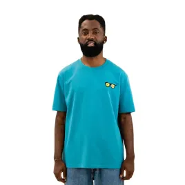 turkusowa-koszulka-oversized-z-modnym-motywem-okularow-wygodna-s