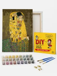 malowanie-po-numerach-z-rama-obrazy-do-malowania-pocalunek-klimt-40x50-cm