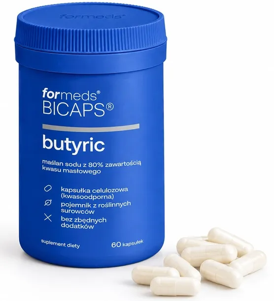 ForMeds BICAPS Butyric MAŚLAN SODU Jelita Trawienie Mikrobiota 60 kaps.