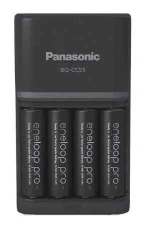 Panasonic Eneloop BQCC55 Pro +AA 4szt.