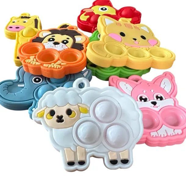 Brelok Gniotek Antystresowy  MINI POP IT SQUISHY Zwierzątka