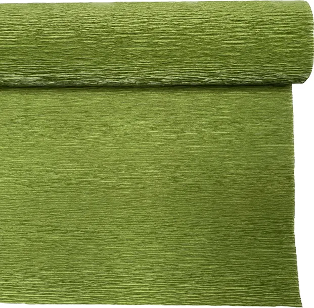 Krepina krepa włoska 180 g bibuła marszczona nr. 622 zielona oliwkowa