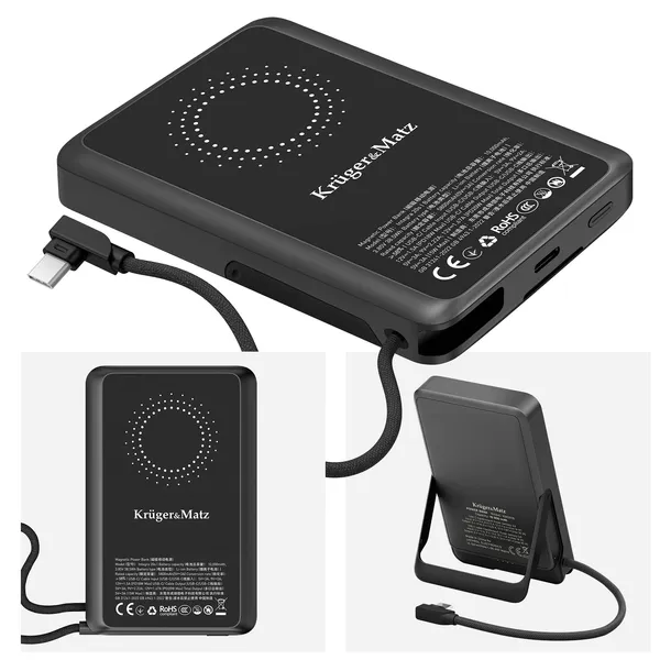Powerbank Kruger&Matz 10000 mAh Li-pol QC PD certyfikat CCC