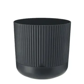 doniczka-plastikowa-z-podstawka-oslonka-nostalgia-16-cm-antracyt-prazkowana