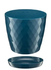 doniczka-oslonka-plastikowa-z-podstawka-16-cm-granatowy-polysk-karo-romby