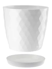 doniczka-oslonka-plastikowa-z-podstawka-18-cm-bialy-polysk-wzor-karo-romby