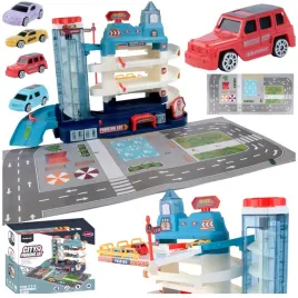 zjezdzalnia-dla-samochodow-autek-parking-tor-wyscigowy-elektryczny-4-autka