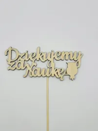 napis-topper-pik-dziekujemy-za-nauke-drewniana-dekoracja-z-napisem