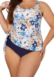 tankini-damskie-2-czesciowe-shekini-wysoki-stan-52-kwiaty
