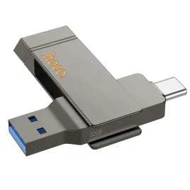 pendrive-32gb-usb-3-2-usb-a-usb-c-hoco-ud15-szary