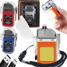 zapalniczka-plazmowa-z-lampka-led-elektryczna-usb-wodoszczelna-ladowana-usb