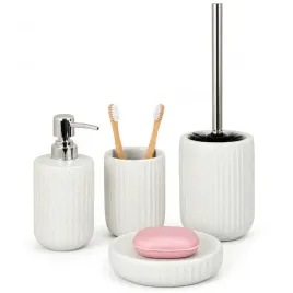 zestaw-lazienkowy-ceramiczny-india-bialy-nakrapiany-chrom-4-elementy