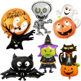 balony-halloween-xxl-6-szt-foliowe-duch-szkielet-dynia-kot-czarownica