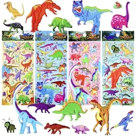 naklejki-wypukle-3d-dinozaury-4-arkusze-160-szt