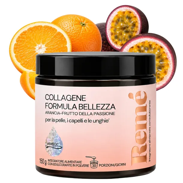 REME Kolagen Do Picia Skóra Włosy Paznokcie Pomarańcza Marakuja 150 g