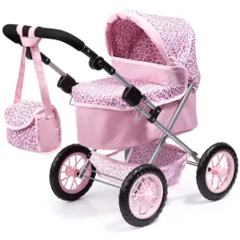 wozek-gleboki-dla-lalki-bayer-trendy-rozowy-13002aa-kompaktowy-design