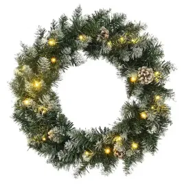 vidaxl-wieniec-swiateczny-z-lampkami-led-zielony-60-cm-pvc