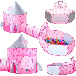woopie-namiot-3w1-palac-ksiezniczki-xxl-domek-tunel-suchy-basen-zestaw