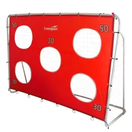 bramka-treningowa-pilkarska-z-mata-celownicza-czerwona-213x152x75cm-lean