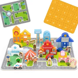 viga-zestaw-drewniany-budowanie-miasta-klocki-plansza-figurki-montessori