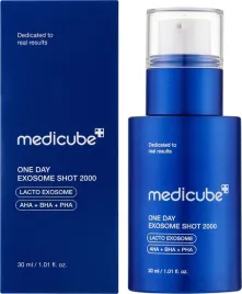 medicube-one-day-exosome-shot-2000-intensywne-serum-z-lacto-exosome-i-kwasami-aha-bha-pha-30-ml