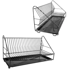 suszarka-do-naczyn-1-poziomowa-50cm-czarna-z-tacka