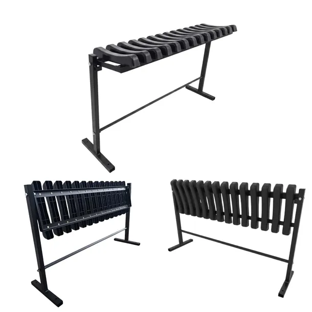 Ławka 90cm Na Cmentarz Składana Metalowa Przykręcana Ławka Cmentarna