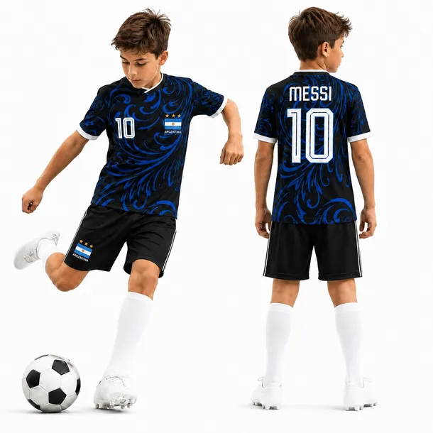 Strój komplet piłkarski - MESSI ARGENTYNA WYJAZDOWA 2026 - 122