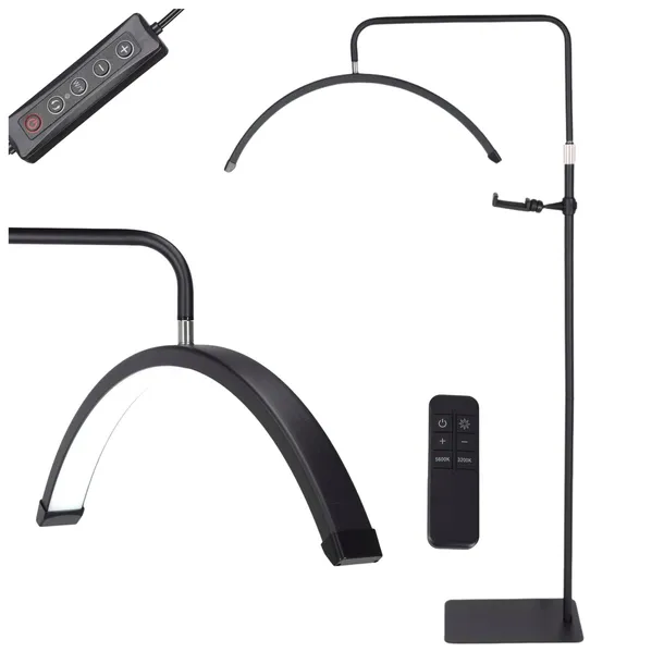 LAMPA KOSMETYCZNA LED ŁUK PODŁOGOWA REGULOWANA DO PRZEDŁUŻANIA RZĘS 36W