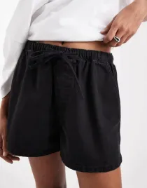 czarne-krotkie-spodenki-jeans-kieszenie-b25-xxl