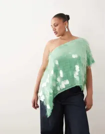 arrange-zielona-asymetryczna-bluzka-zdobienie-b25-xxl