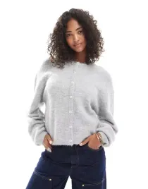 gina-tricot-szary-rozpinany-sweter-okragly-dekolt-b25-m