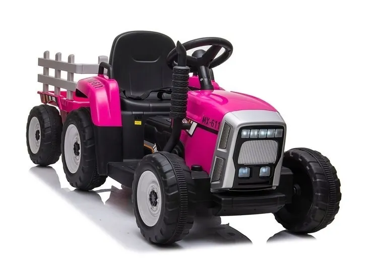 Traktor traktorek na akumulator dla dzieci 2x45 Watt Pilot miękkie koła