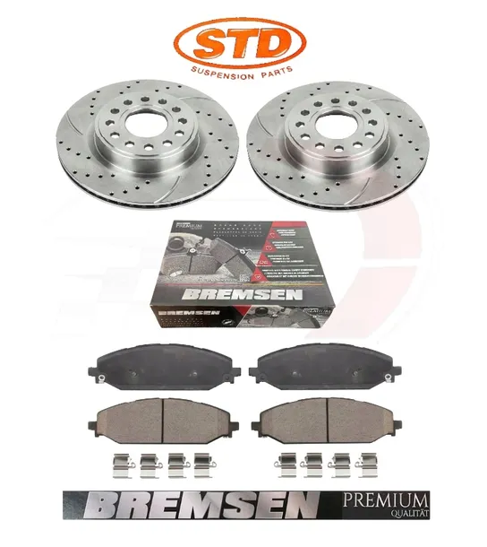 RAM 1500 DT 2019-2025 2x Tarcze + Klocki hamulcowe Przód CER + Blasz 378mm