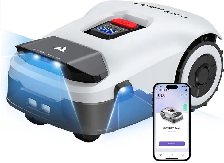 ROBOT KOSZĄCY BEZ KABLA 900m2 z AI +4 KAMERY GPS RTK ANTHBOT GENIE600