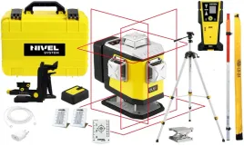 nivel-system-cl5r-laser-krzyzowy-czerwony-30m-4percent-lata-czujnik-statyw