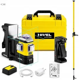 nivel-system-laser-krzyzowy-3x360-bt-niebieski-30m-max-70m-tyczka-36m