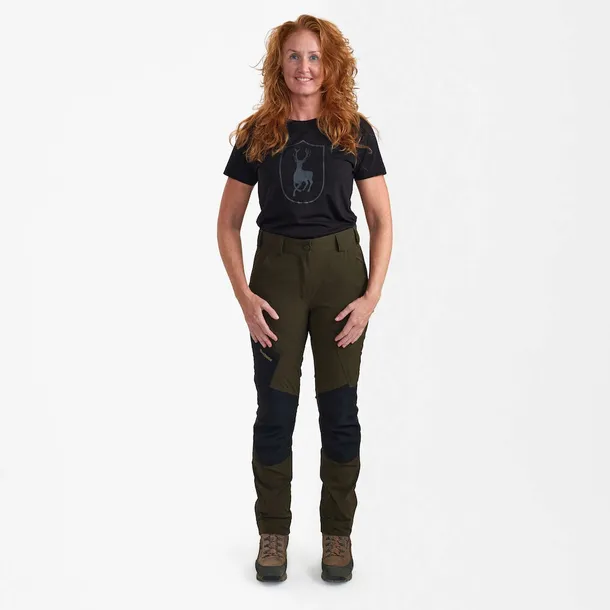 Spodnie myśliwskie damskie Deerhunter Lady Northward Bark Green Black 38